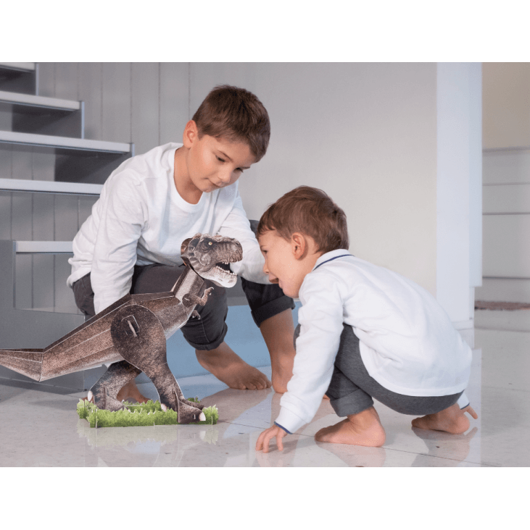 Libro - Libro y puzzle 3D. Tiranosaurio - El mundo de Caspio