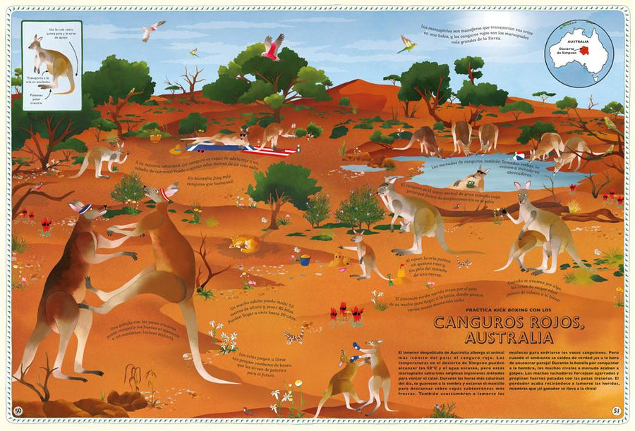 Libro - Atlas de aventuras animales - El mundo de Caspio
