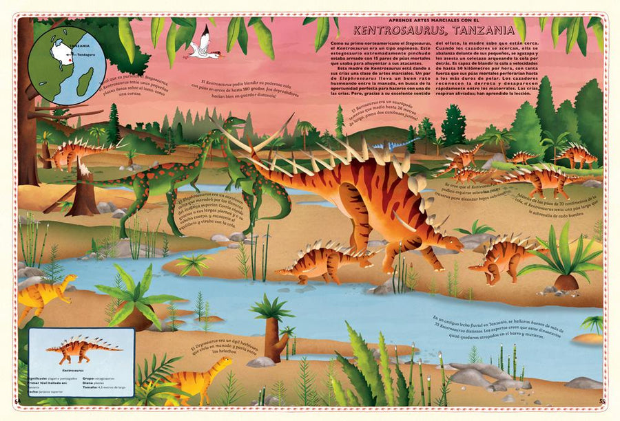 Libro - Atlas de aventuras dinosaurios - El mundo de Caspio