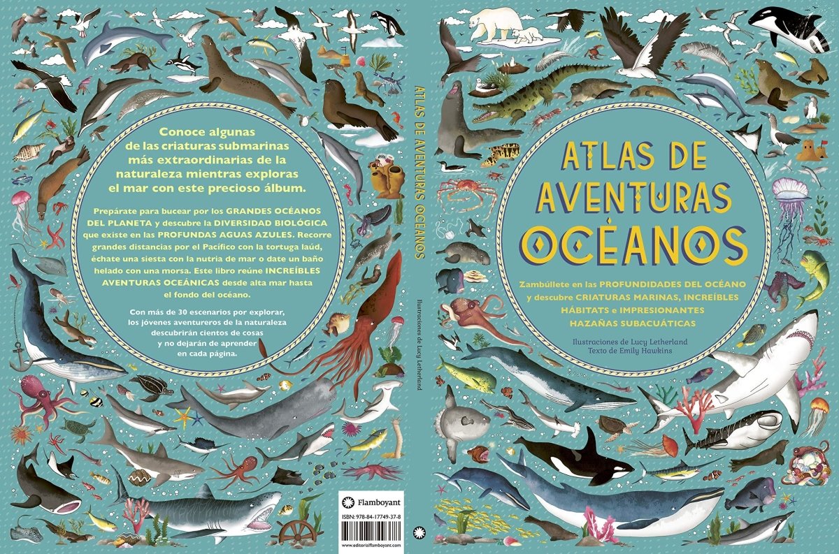 Libro Atlas de aventuras océanos de Emily Hawkins 🐬 | Canarias – El Mundo  de Caspio, image size:1200x793