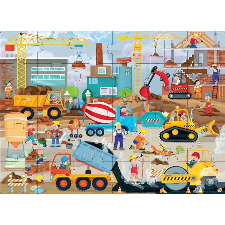 Puzzle Vehículos de la construcción