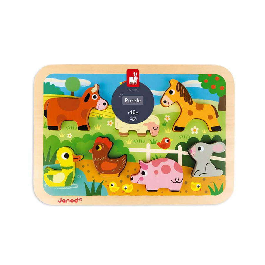 Juguete - Chunky puzzle de la granja - El mundo de Caspio