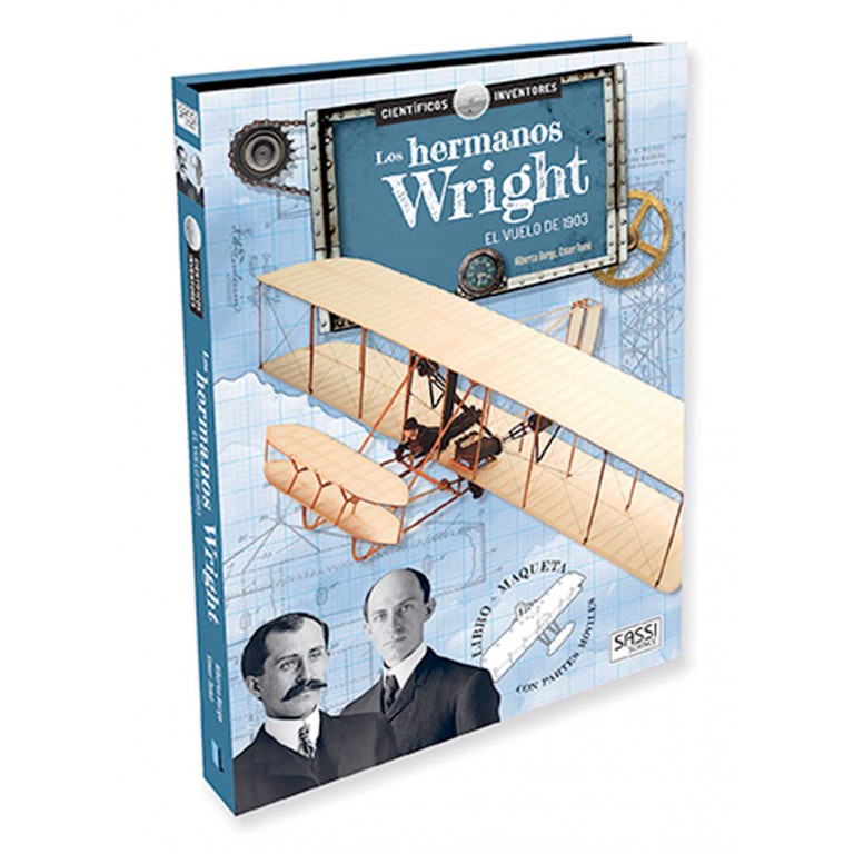 Libro y puzzle 3D. Avión de los hermanos Wright