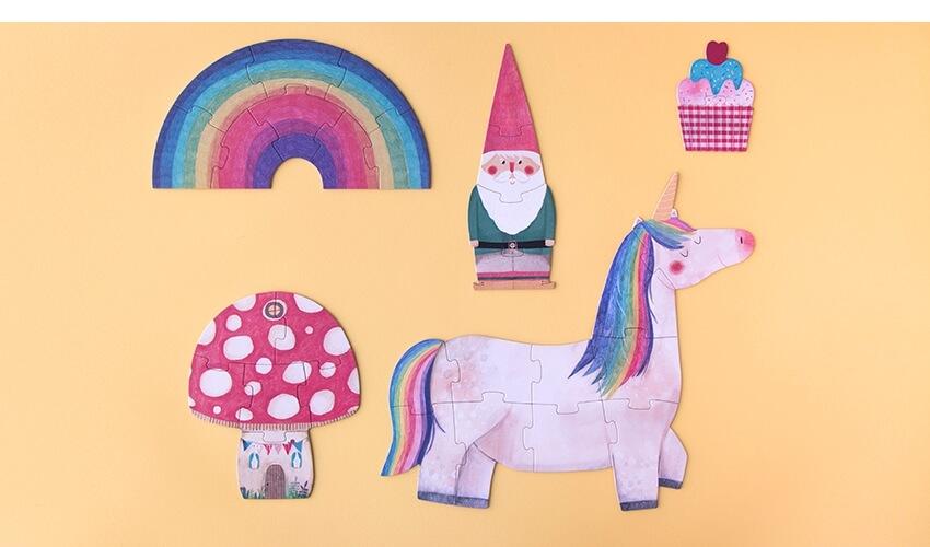 Puzzles - Feliz cumpleaños unicornio - El mundo de Caspio