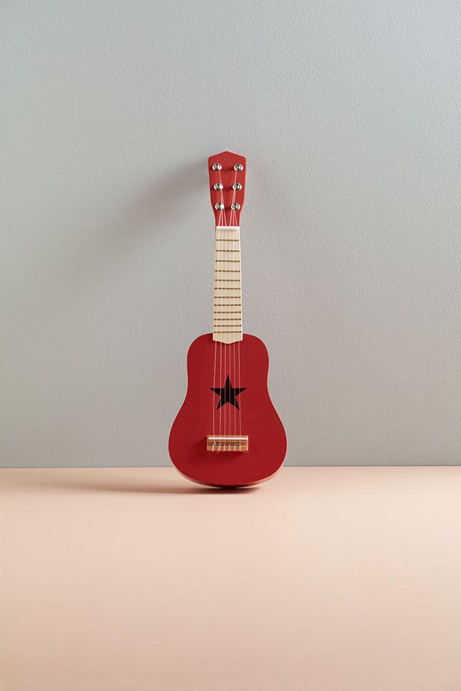 Instrumento musical - Guitarra Roja - El mundo de Caspio