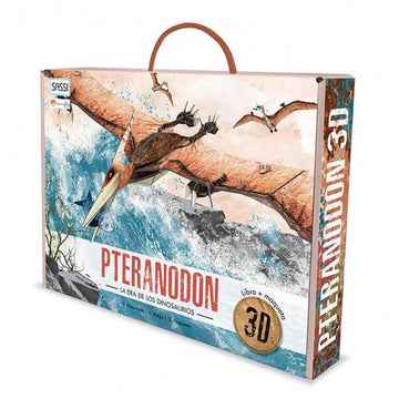 Libro y puzzle 3D. Pteranodon