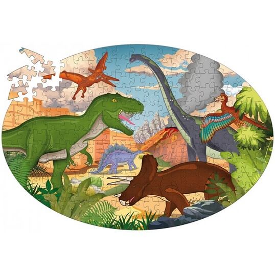 Puzle - Libro y puzle Los dinosaurios - El mundo de Caspio