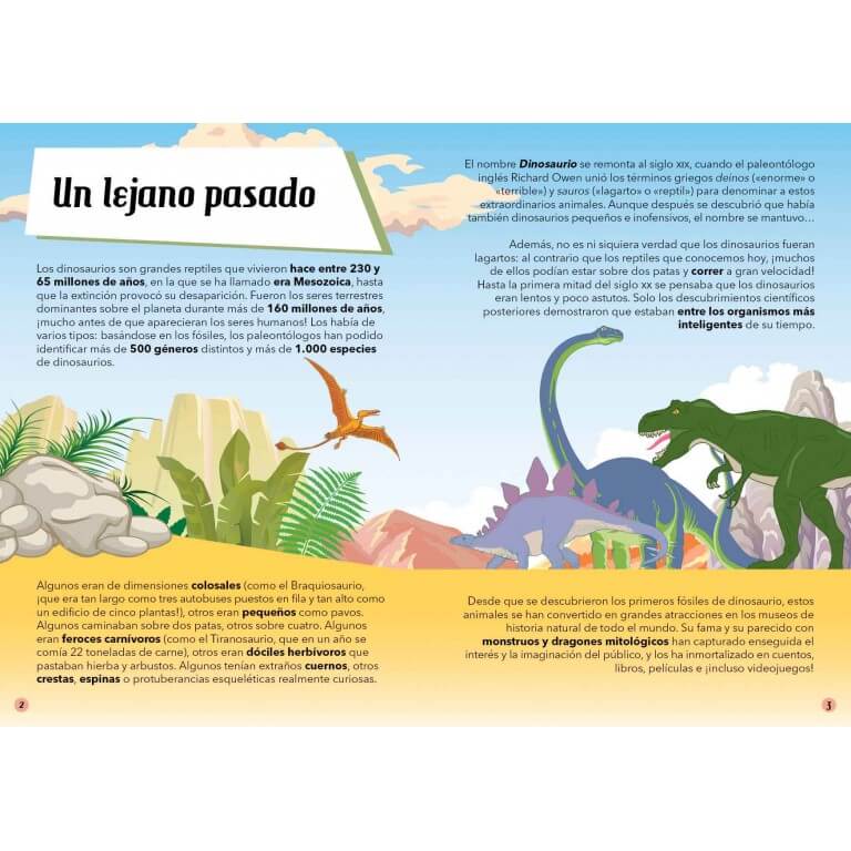 Puzle - Libro y puzle Los dinosaurios - El mundo de Caspio