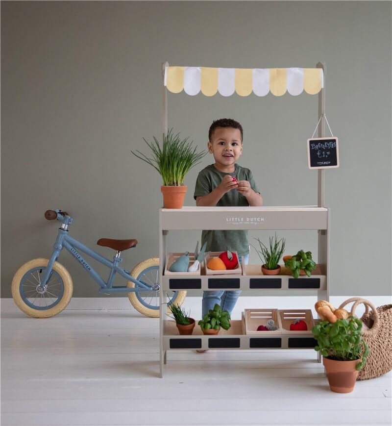 Mercado - Puesto de mercado de madera - El mundo de Caspio