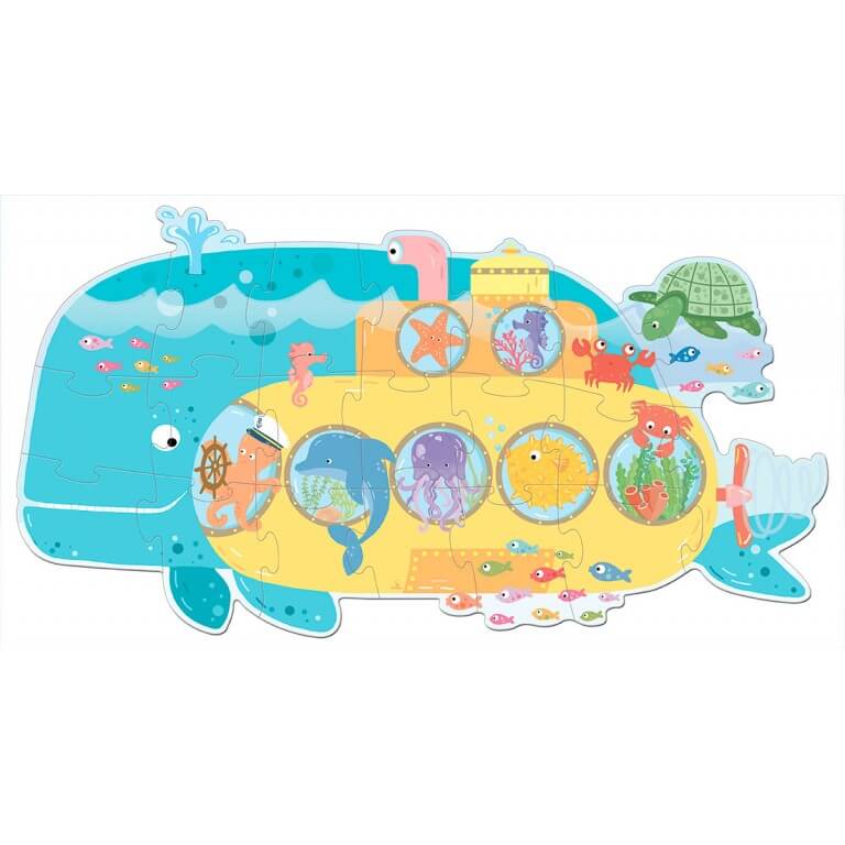 Puzzle El submarino de los animales