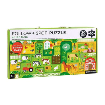 Puzzle - Puzzle sigue y observa la Granja - El mundo de Caspio