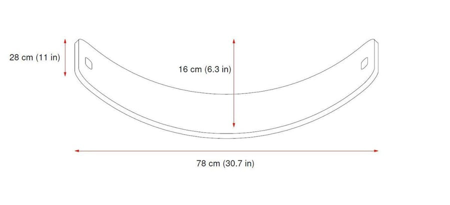 Mobiliario para bebés y niños pequeños - Tabla curva de equilibrio gris - El mundo de Caspio