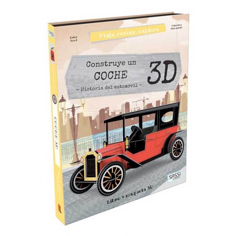 Libro y puzzle 3D. Historia del automóvil